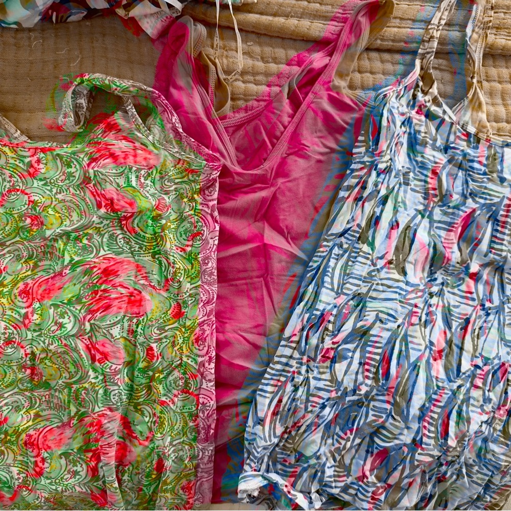 Lilly Pulitzer size S tanks - set of 3